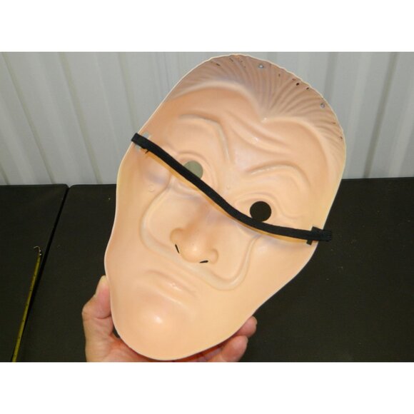 Salvador Dali Style Plastic Face Masks Costume Cosplay Money Heist Set Of 4 - Picture 8 of 10